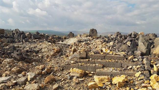 The-photo-taken-from-social-media-on-January-27-2018-shows-ruins-of-Ain-Dara-Temple-following-a-Turkish-shelling-in-Afrin-Syria.-PRESS-TV